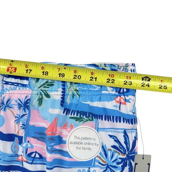 George Men's Stretch Above The Knee Novelty UPF 50 White Postcard Shorts 3XL NWT - Picture 9 of 12